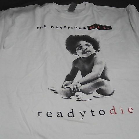 THE NOTORIOUS BIG WHITE T-SHIRT XL 