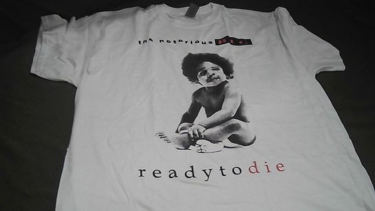 THE NOTORIOUS BIG WHITE T-SHIRT XL 