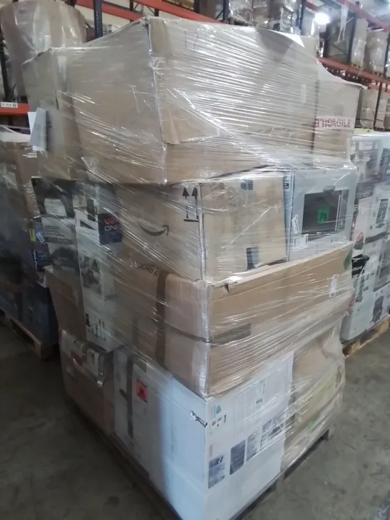 PALLET OF APPROXIMATELY 26 UNPROCESSED RAW RETURN HOUSEHOLD AND ELECTRICAL GOODS TO INCLUDE;