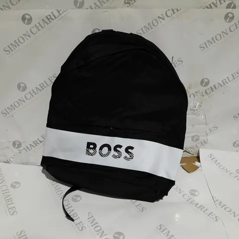 BOSS LOGO BACK PACK BLACK/WHITE