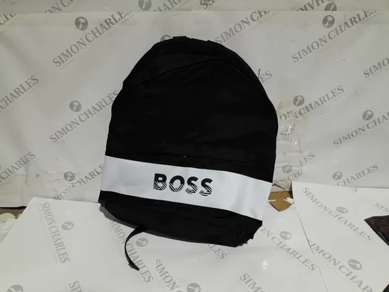 BOSS LOGO BACK PACK BLACK/WHITE