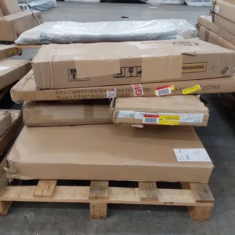 PALLET OF ASSORTED FURNITURE PARTS 