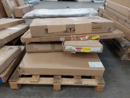 PALLET OF ASSORTED FURNITURE PARTS 