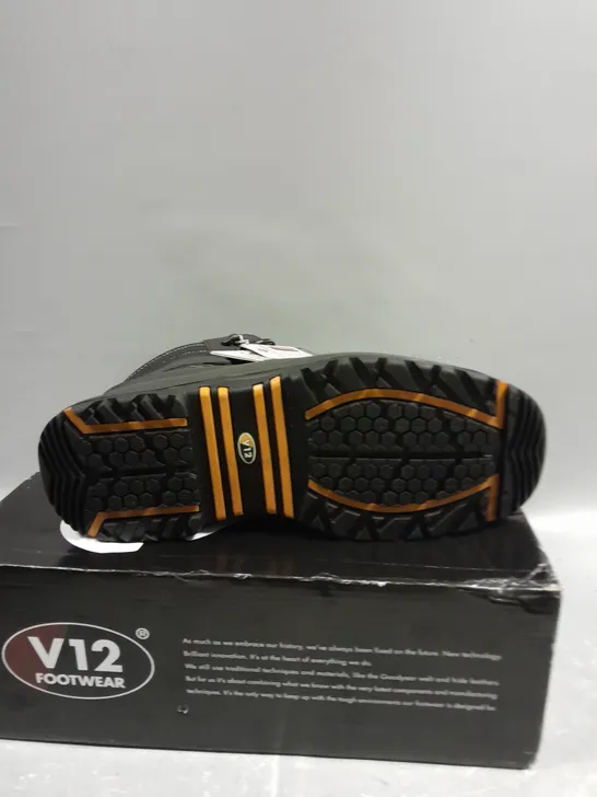 BOXED PAIR OF V12 FOOTWEAR CAIMAN IGS WATERPROOF HIKER BOOTS - 8