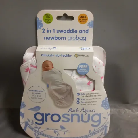 ROB RYAN GROSNUG 2-IN-1 SWADDLE AND NEWBORN GROBAG