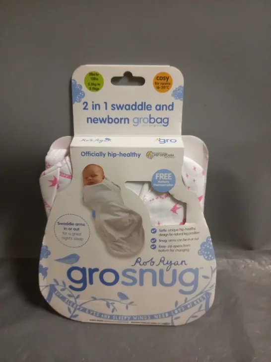 ROB RYAN GROSNUG 2-IN-1 SWADDLE AND NEWBORN GROBAG