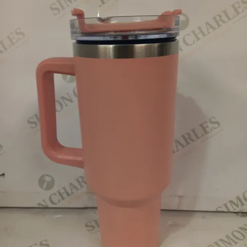 UNBRANDED STAINLESS STEEL INSULATED TRAVEL MUG IN PINK