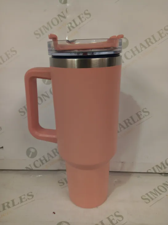 UNBRANDED STAINLESS STEEL INSULATED TRAVEL MUG IN PINK