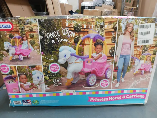 BOXED LITTLE TIKES PRINCESS COSY HORSE CHARIOT - COLLECTION ONLY  RRP £134.99