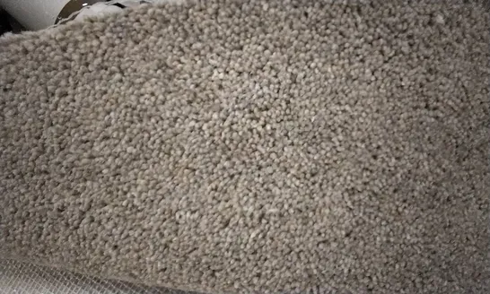 ROLL OF QUALITY CARPET RUNNER LIGHT BROWN APPROXIMATELY 1.5M X SIZE UNSPECIFIED