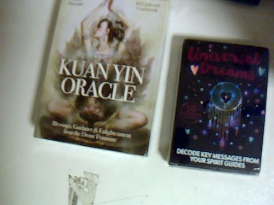 SELECTION OF SPIRITUAL AND MINDFULNESS CARDS INCLUDING KUANYN ORACLE SEALED, UNIVERSAL DREAMS SEALED, MINDFULNESS CARDS AND NOHARANDA AFFIRMATION CARDS