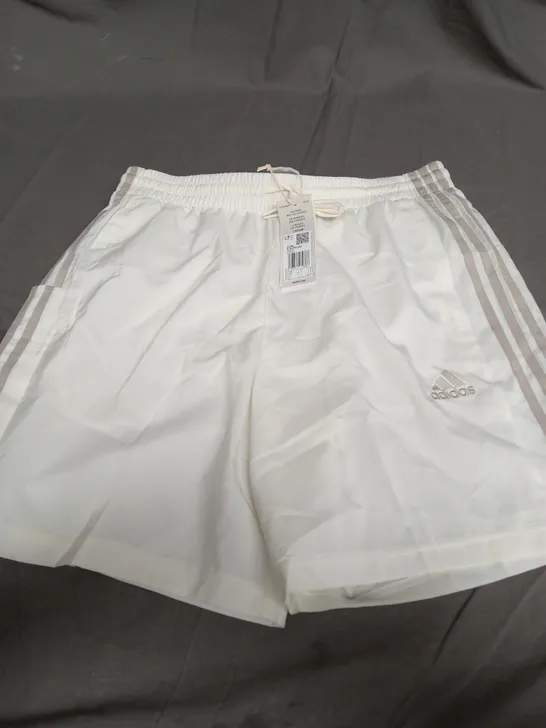 ADIDAS CREAM SWIM SHORTS -LARGE