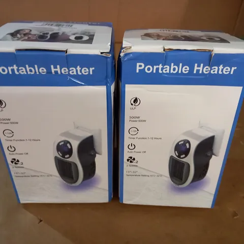 LOT OF 2 BOXED PORTABLE HEAYTERS