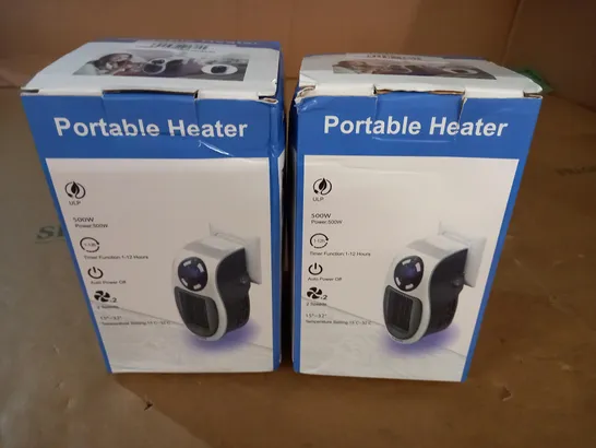 LOT OF 2 BOXED PORTABLE HEAYTERS