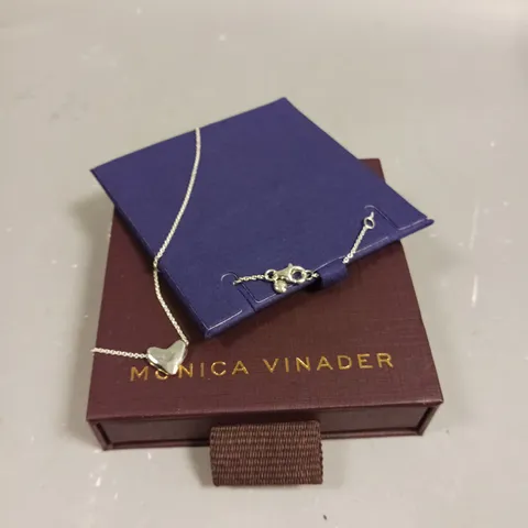 MONICA VINADER HEART DROP CHAIN LINK NECKLACE 