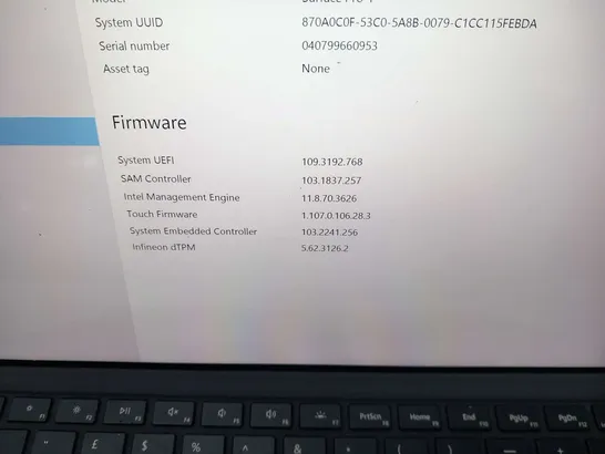 MICROSOFT SURFACE PRO 4 128GB