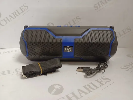 BOXED H29 PORTABLE WIRELESS SPEAKER - BLACK/BLUE