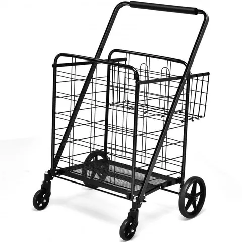 BOXED COSTWAY FOLDING SHOPPING CART UTILITY TROLLEY