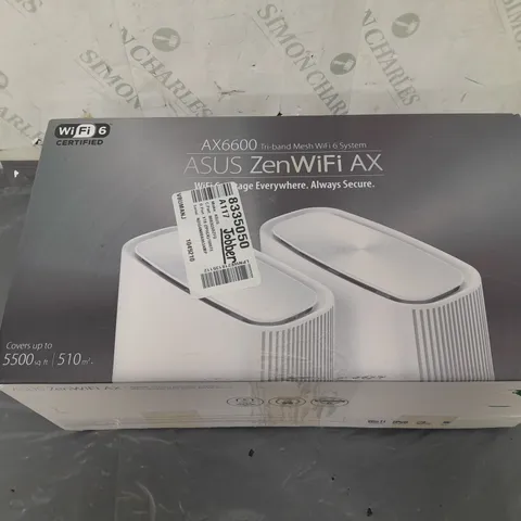 BOXED ASUS ZENWIFI AX6600 TRI-BAND MESH WIFI 6 SYSTEM 