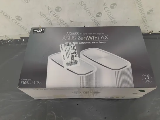 BOXED ASUS ZENWIFI AX6600 TRI-BAND MESH WIFI 6 SYSTEM 