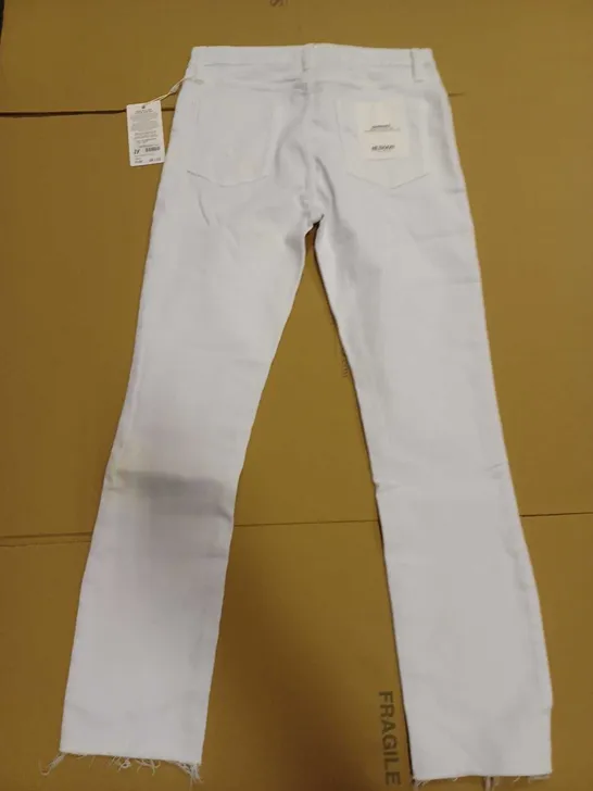 HUDSON BARABRA JEANS - WHITE // SIZE: W28, L32