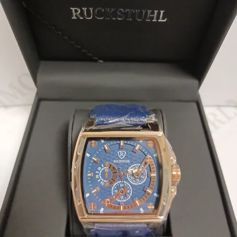 RUCKSTUHL LEATHER STRAP WATCH