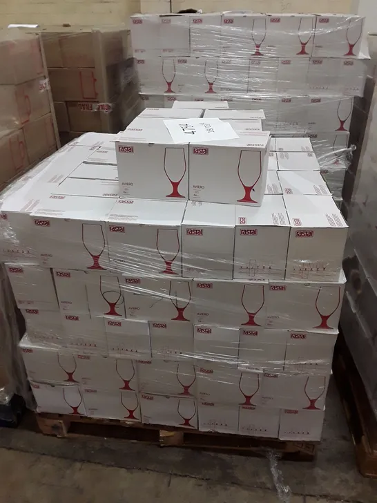 PALLET OF APPROXIMATELY 147 BOXES CONTAINING 6 RASTAL AVIERO 300ML GOBLETS  