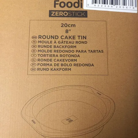 FIVE BRAND NEW BOXED NINJA FOODIE ZERO STICK 20CM 8" ROUND CAKE TINS