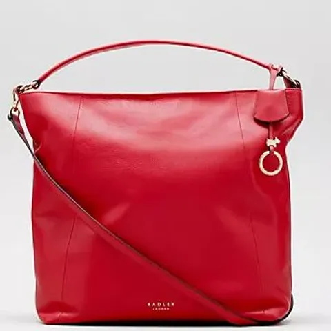 RADLEY LONDON BUTTERCUP GROVE LEATHER HOBO MULTIWAY BAG RED