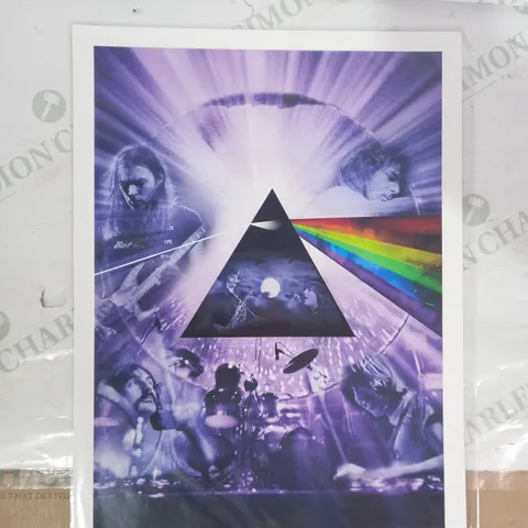 JILL FURMANOVSKY SIGNED LIMITED EDITION DARK SIDE OF THE MOON CUSTOM ART PRINT 13/100