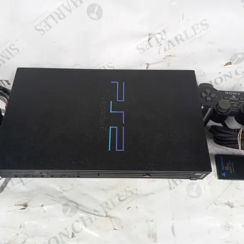 SONY PLAYSTATION 2 GAMES CONSOLE WITH CONTROLLER AND CABLES