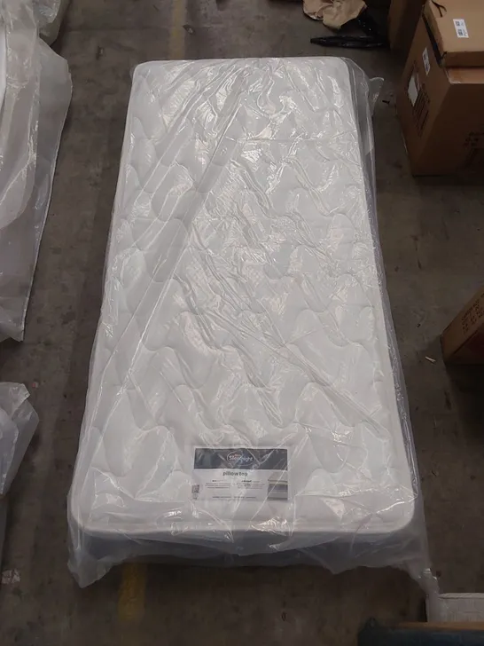 QUALITY BAGGED DESIGNER 90cm SILENTNIGHT PILLOWTOP MIRACOIL SPRUNG FIRM MATTRESS  RRP £349