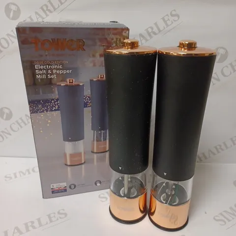 TOWER ELECTRIC SALT AND PEPPER MILL 