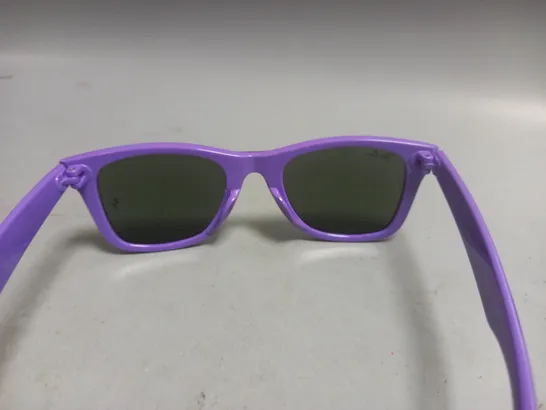 PAIR OF RAY BAN GLASSES IN BLACK/PURPLE