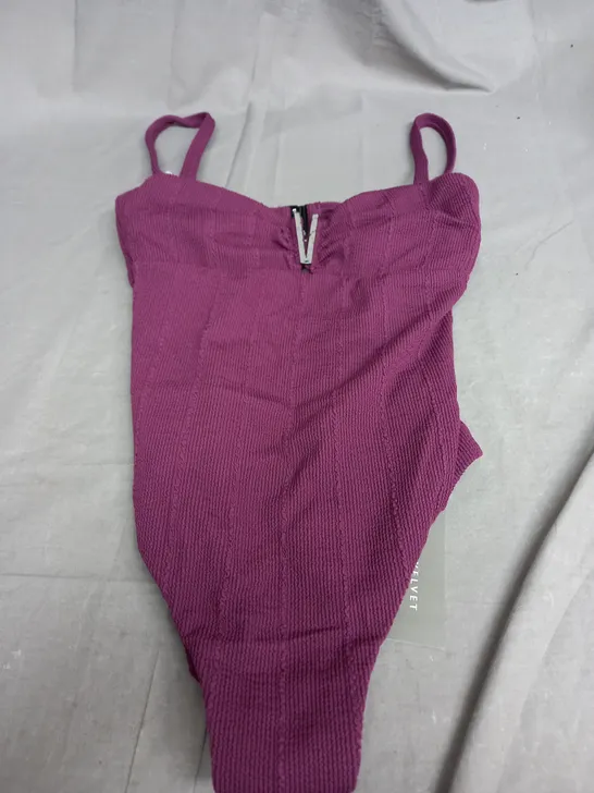 MINT VELVET MARTH SWIMING SUIT IN PURPLE - UK 36C