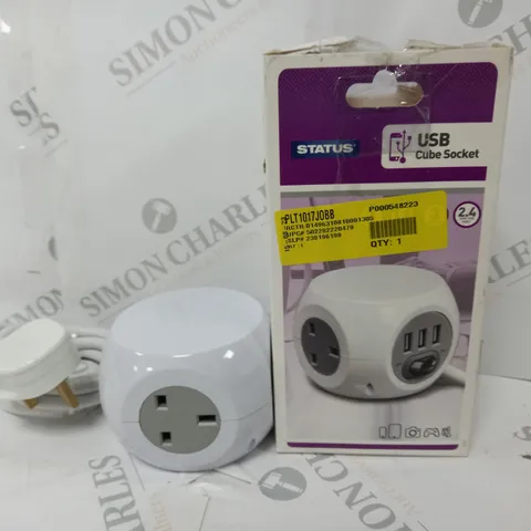 BOXED STATUS USB CUBE SOCKET