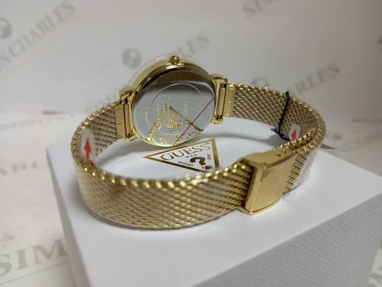 GUESS JEWEL GOLD SUNRAY DIAL WATCH RRP £159