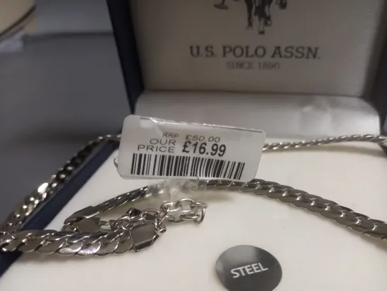 U.S. POLO ASSN STEEL NECKLACE