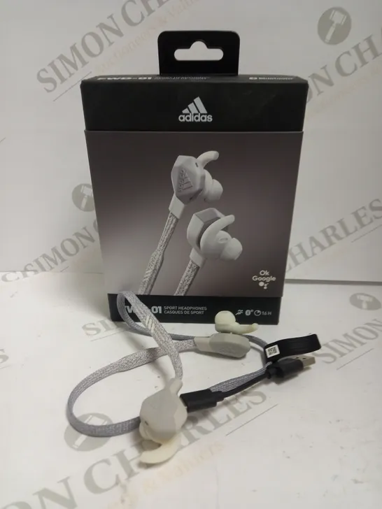 ADIDAS FWD-01 BLUETOOTH SPORT HEADPHONES - WHITE