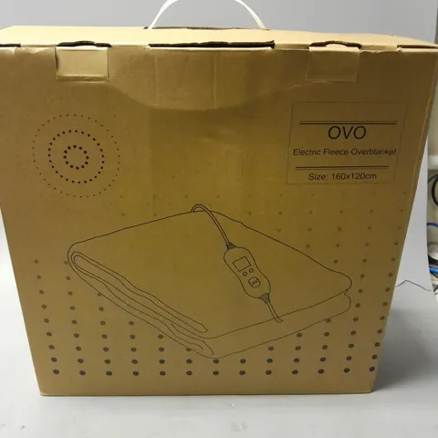 BOXED OVO ELECTRIC FLEECE OVERBLANKET - 160X120CM