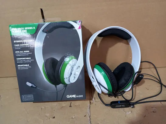 LOT OF 2 GAMEWARE STEREO HEADSETS FOR XBOX SERIES X & XBOX ONE