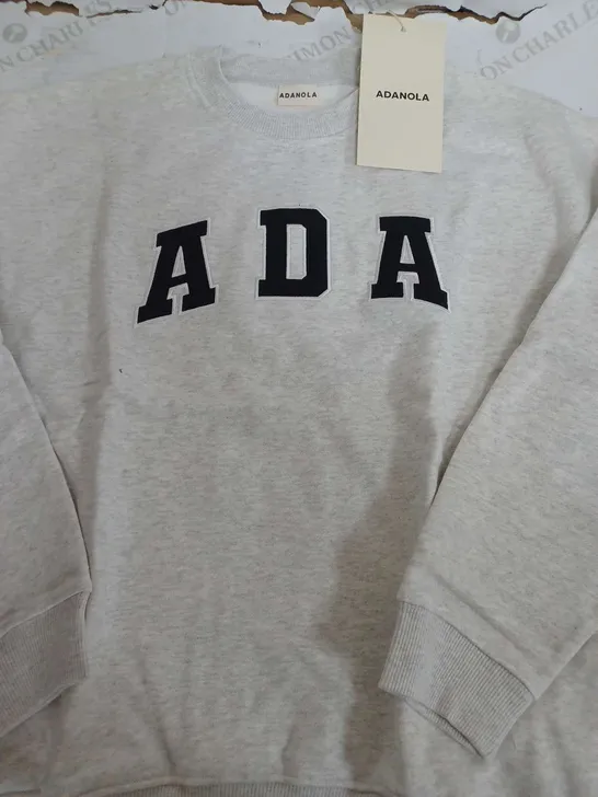 ADANOLA ADA OVERSIZED SWEATSHIRT LIGHT GREY - MEDIUM