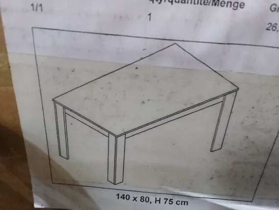 BOXED BRAND DINING TABLE