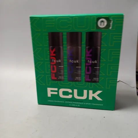 BOXED FCUK FRAGRANCES 3 X 200ML