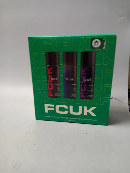 BOXED FCUK FRAGRANCES 3 X 200ML