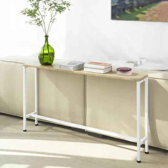 ADDILYN 120CM CONSOLE TABLE CREAM/OAK