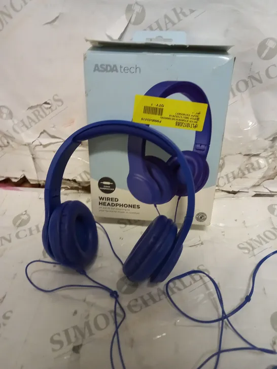 ASDA TECH WIRED HEADPHONES