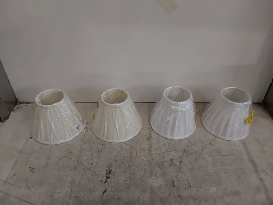 4 X SMALL LAMPSHADES 