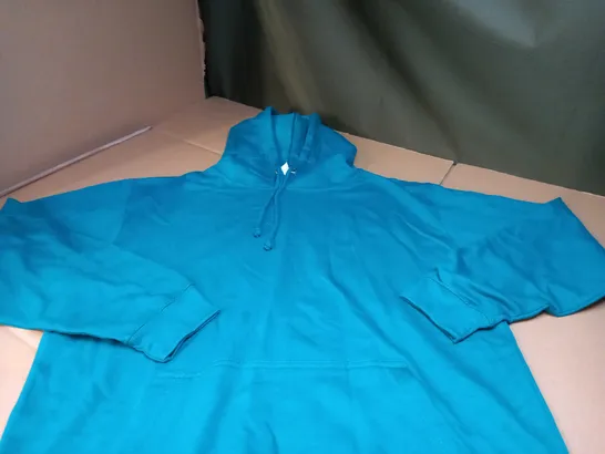 DESIGNER TEAL FRONT POCKET HOODIE - MEDIUM