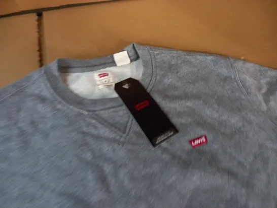 LEVIS GREY CREW JUMPER - M